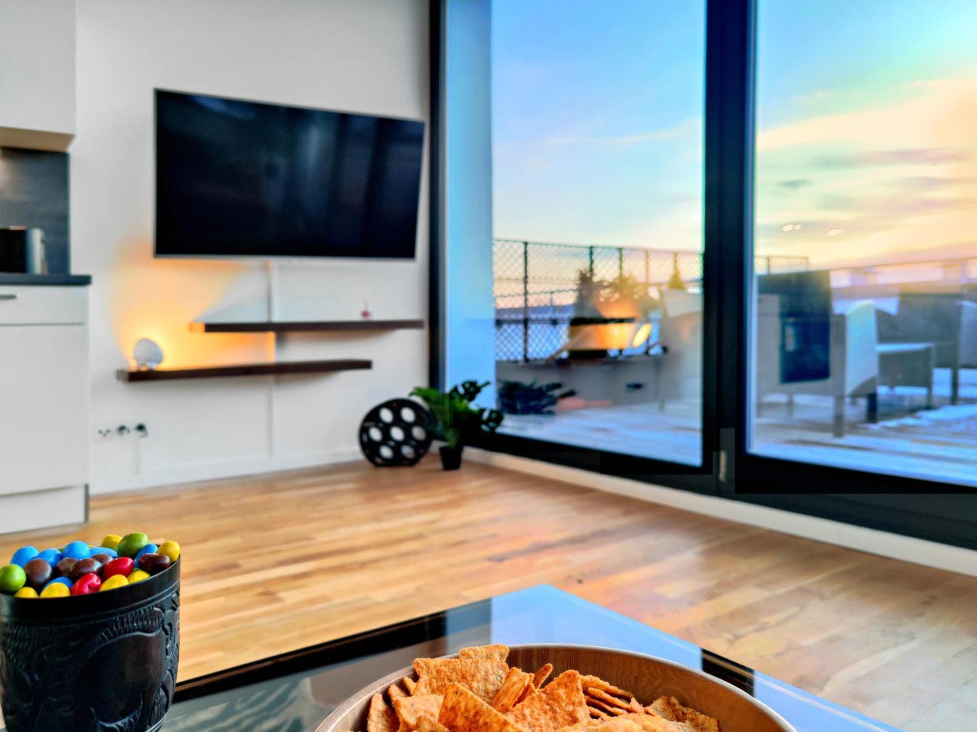 Maisonette-Penthouse Inklusive Whirlpool Ueber Den Daechern Von Magdeburg Eksteriør billede